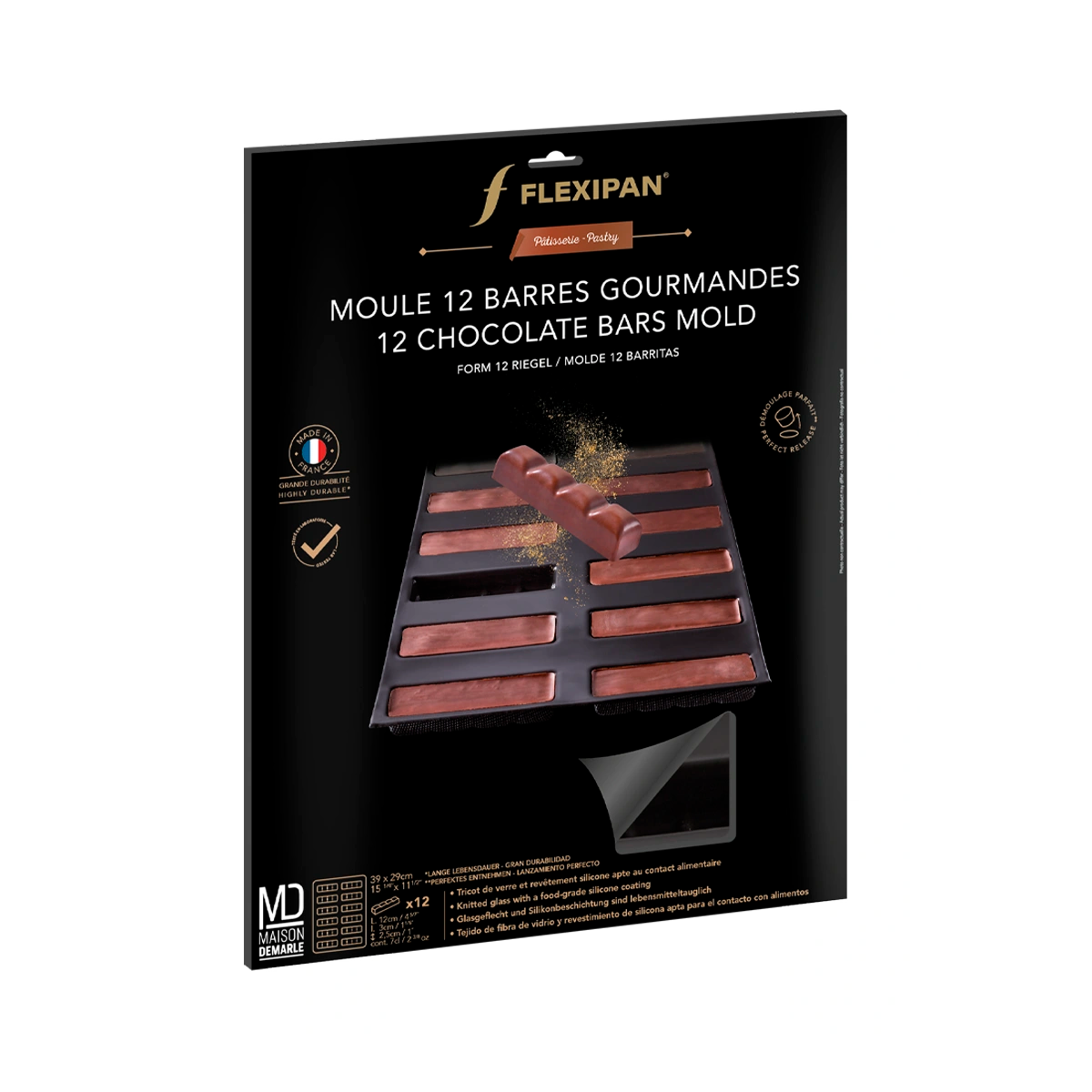 Moule 12 Barres Gourmandes Flexipan