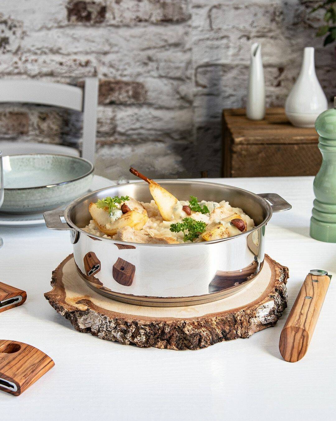 RISOTTO POULET, POIRE ET GORGONZOLA