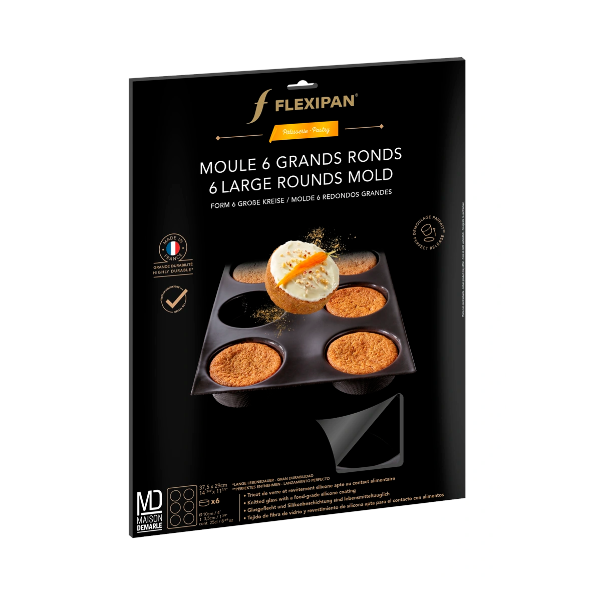 Moule 6 Grands Ronds Flexipan