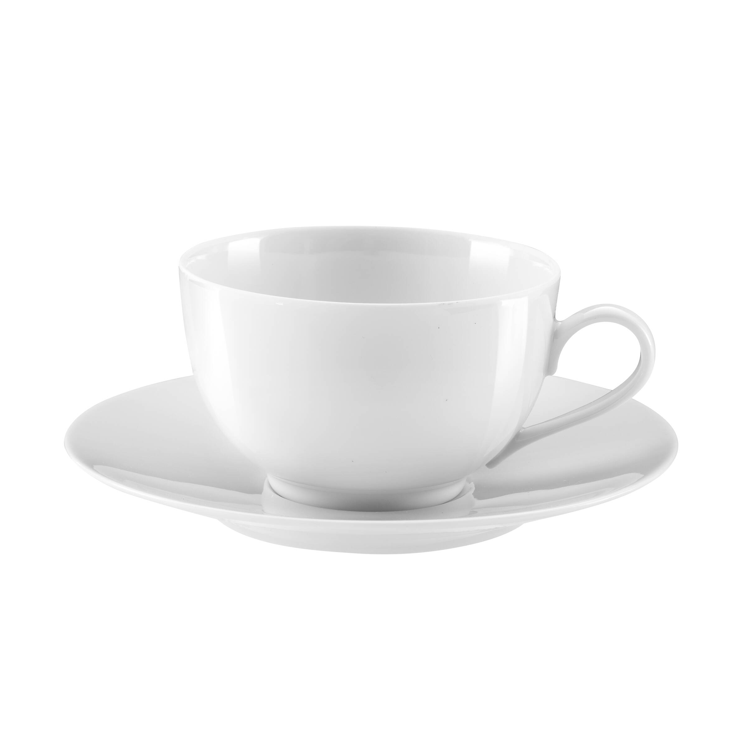 Envie Blanc - 6 tasses et soucoupes café